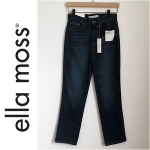 NWT Ella Moss High Waisted Straight Ankle Jeans